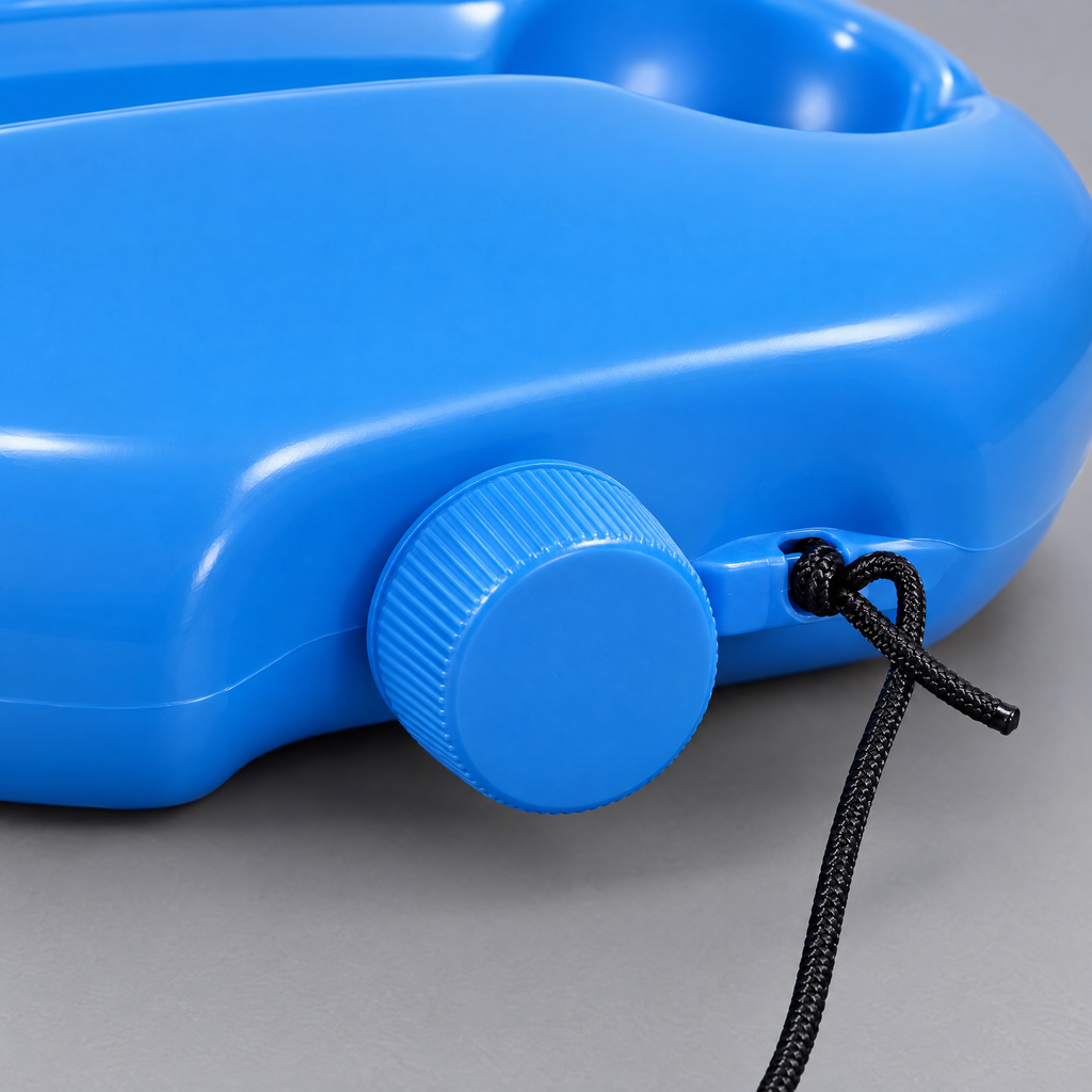 Close-up of the rebounder trainer's base construction